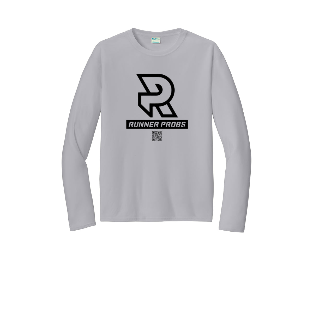 LOGO (Black) - Long Sleeve Performance Tee