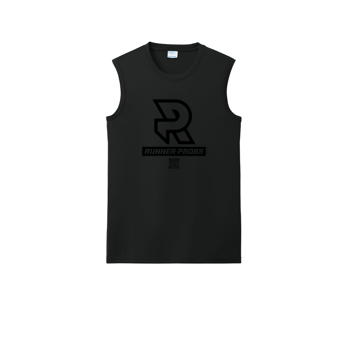 LOGO (Black) - Sleeveless Performance Tee