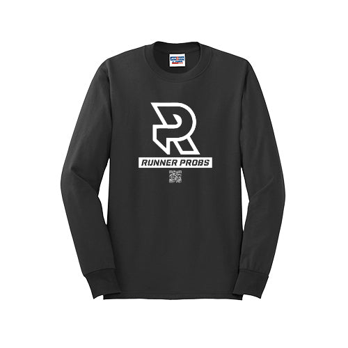 LOGO (White) - Long Sleeve 50/50 Tee
