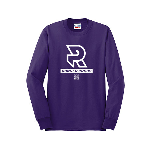 LOGO (White) - Long Sleeve 50/50 Tee