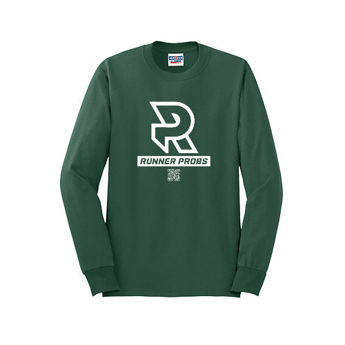 LOGO (White) - Long Sleeve 50/50 Tee