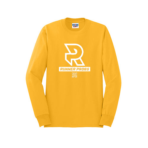 LOGO (White) - Long Sleeve 50/50 Tee