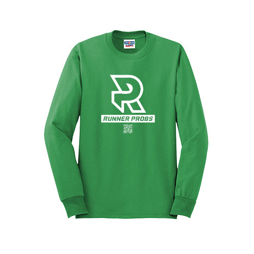 LOGO (White) - Long Sleeve 50/50 Tee