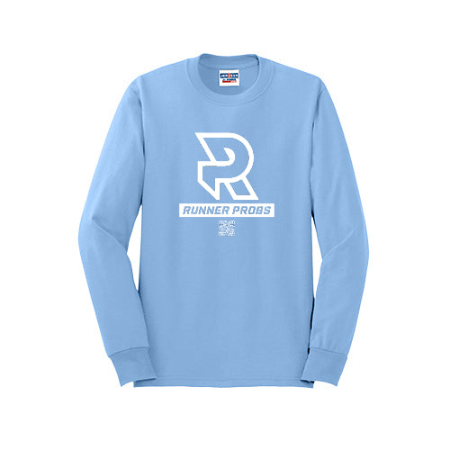 LOGO (White) - Long Sleeve 50/50 Tee