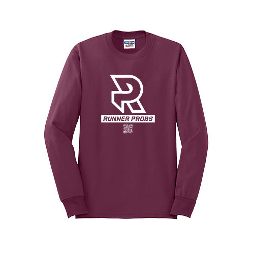 LOGO (White) - Long Sleeve 50/50 Tee