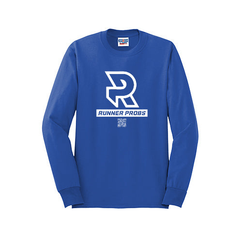 LOGO (White) - Long Sleeve 50/50 Tee