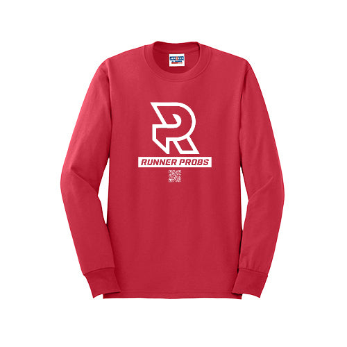 LOGO (White) - Long Sleeve 50/50 Tee
