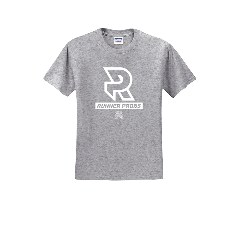 LOGO (White) - Short Sleeve 50/50 Tee
