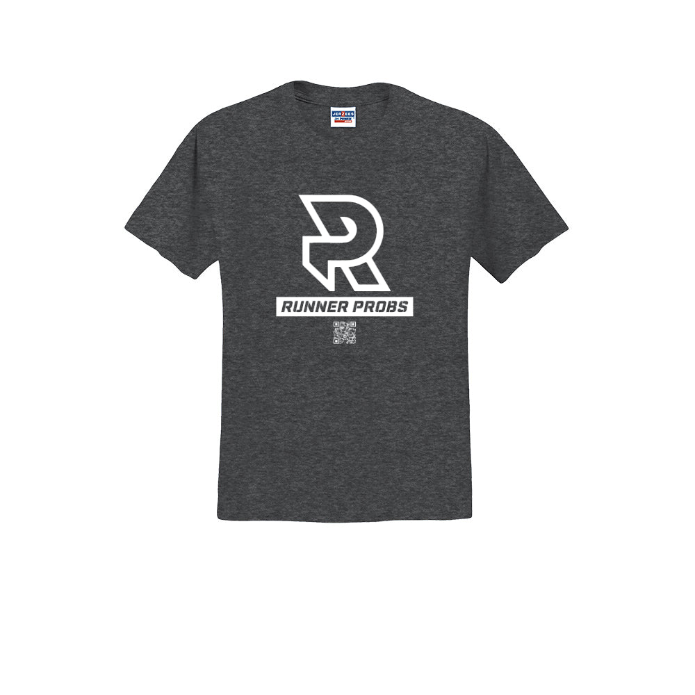 LOGO (White) - Short Sleeve 50/50 Tee