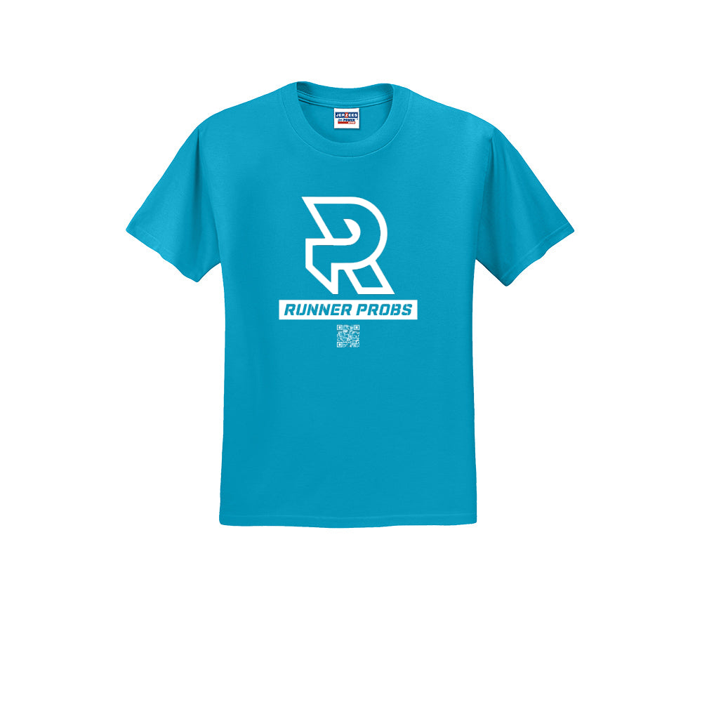 LOGO (White) - Short Sleeve 50/50 Tee