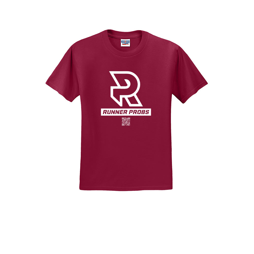 LOGO (White) - Short Sleeve 50/50 Tee