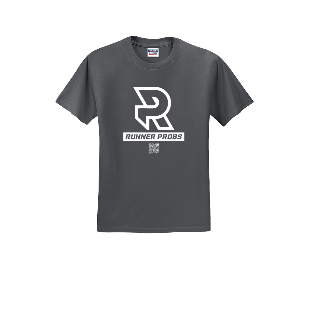 LOGO (White) - Short Sleeve 50/50 Tee