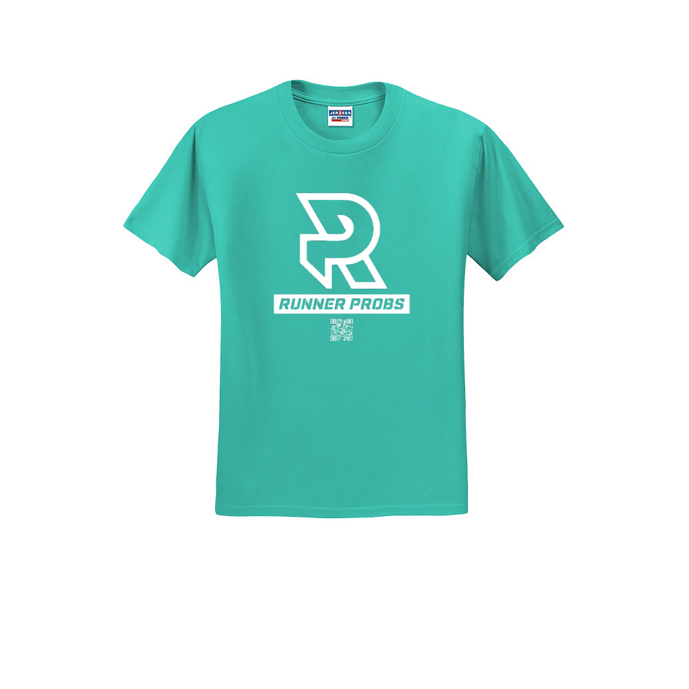 LOGO (White) - Short Sleeve 50/50 Tee