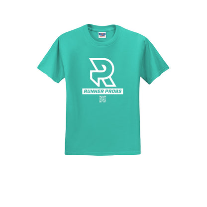 LOGO (White) - Short Sleeve 50/50 Tee