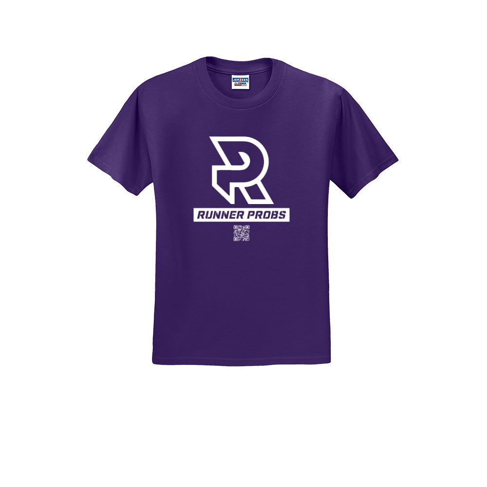 LOGO (White) - Short Sleeve 50/50 Tee