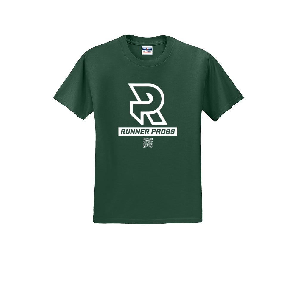 LOGO (White) - Short Sleeve 50/50 Tee