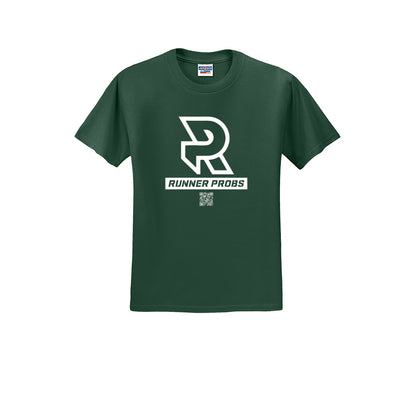 LOGO (White) - Short Sleeve 50/50 Tee