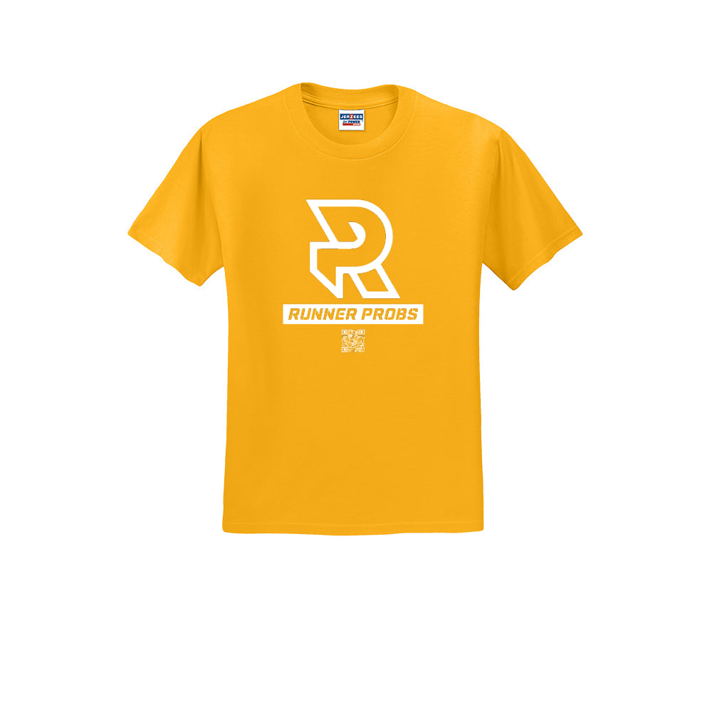 LOGO (White) - Short Sleeve 50/50 Tee