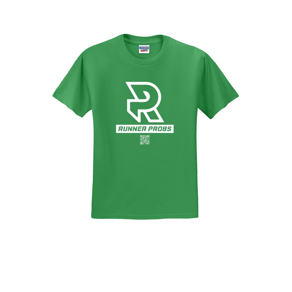 LOGO (White) - Short Sleeve 50/50 Tee