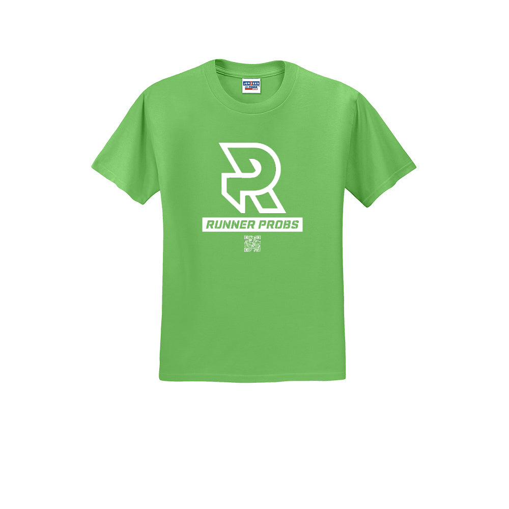 LOGO (White) - Short Sleeve 50/50 Tee