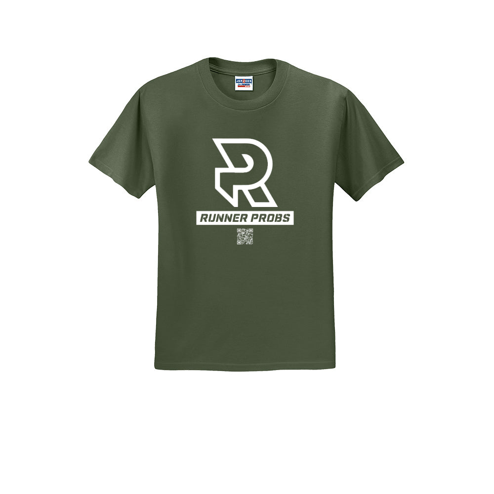 LOGO (White) - Short Sleeve 50/50 Tee