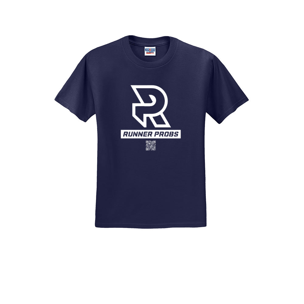 LOGO (White) - Short Sleeve 50/50 Tee
