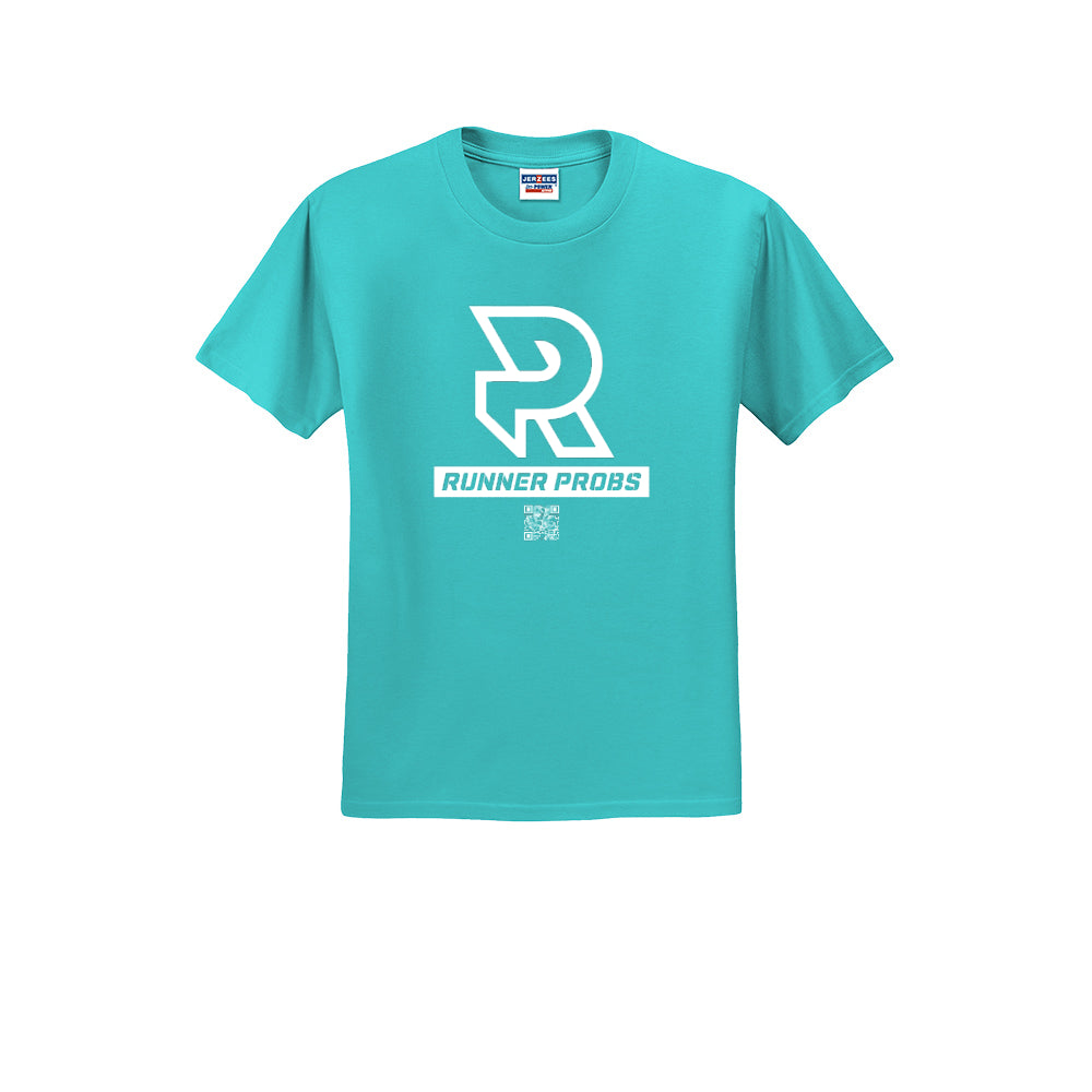 LOGO (White) - Short Sleeve 50/50 Tee