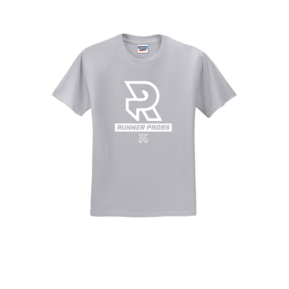 LOGO (White) - Short Sleeve 50/50 Tee