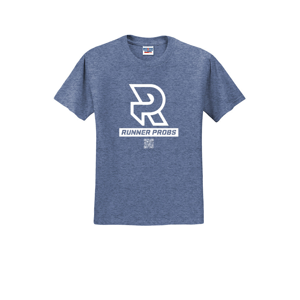LOGO (White) - Short Sleeve 50/50 Tee