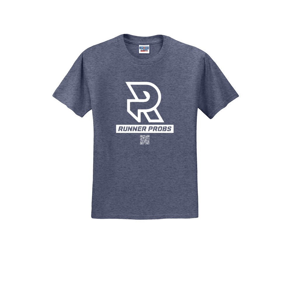 LOGO (White) - Short Sleeve 50/50 Tee