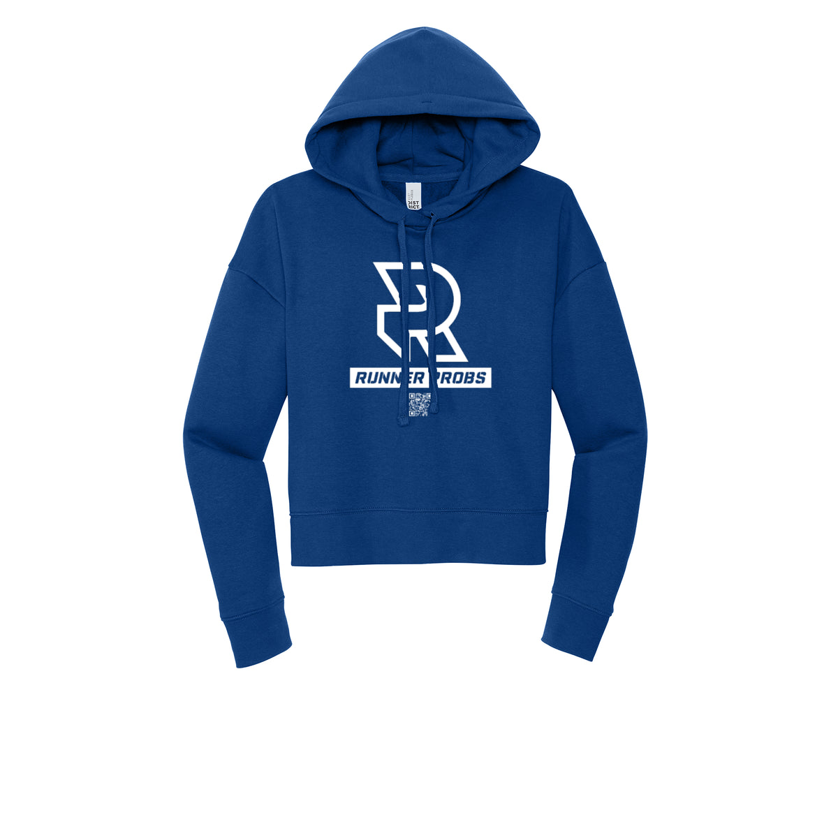 LOGO (White) - Womens Fleece Hoodie