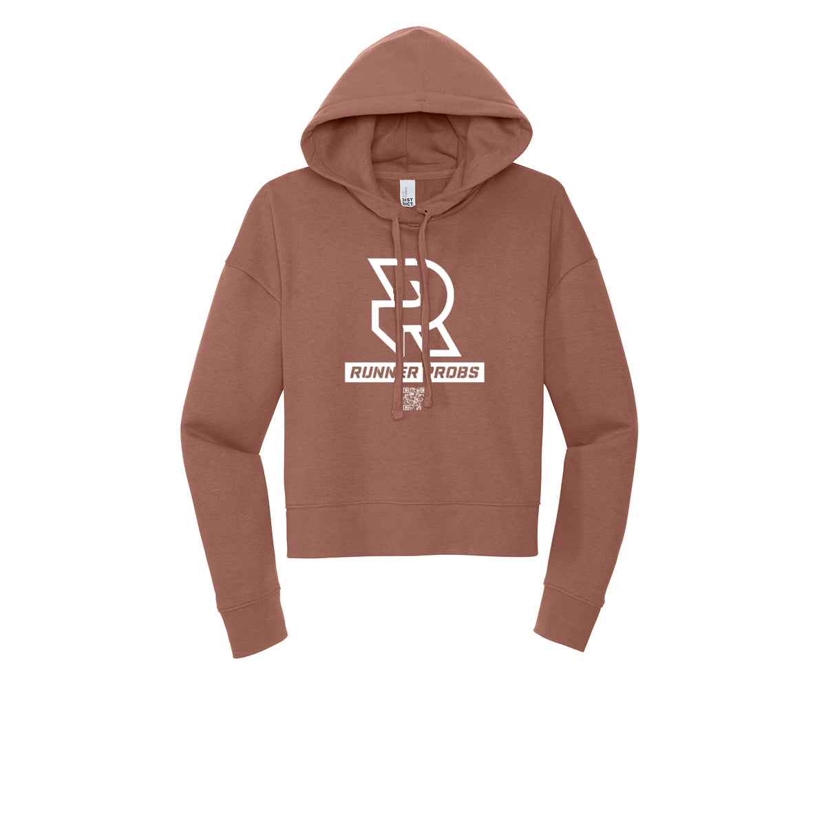 LOGO (White) - Womens Fleece Hoodie