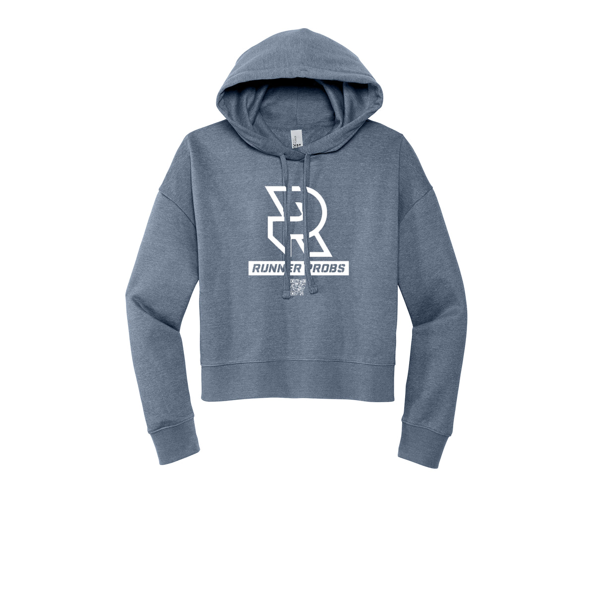 LOGO (White) - Womens Fleece Hoodie