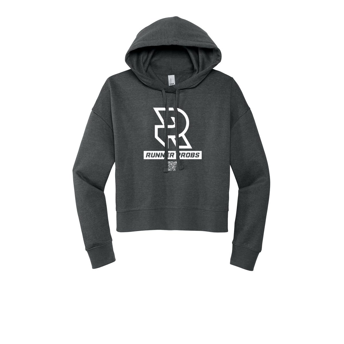 LOGO (White) - Womens Fleece Hoodie