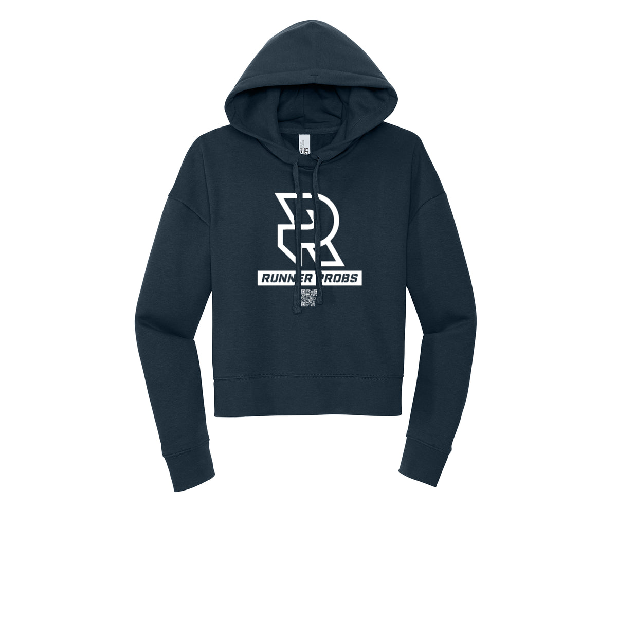 LOGO (White) - Womens Fleece Hoodie