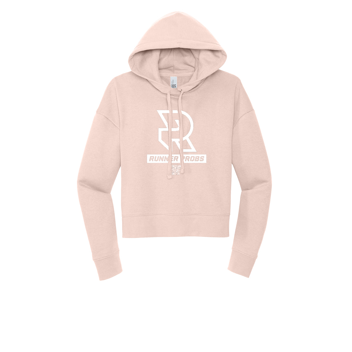 LOGO (White) - Womens Fleece Hoodie