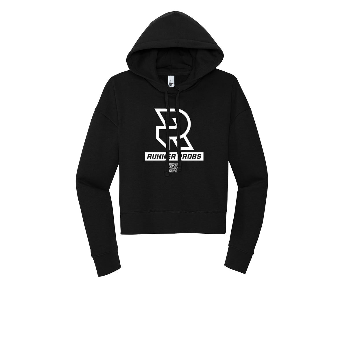LOGO (White) - Womens Fleece Hoodie