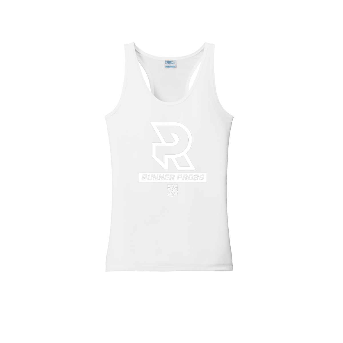 LOGO (White) - Womens Performance Tank