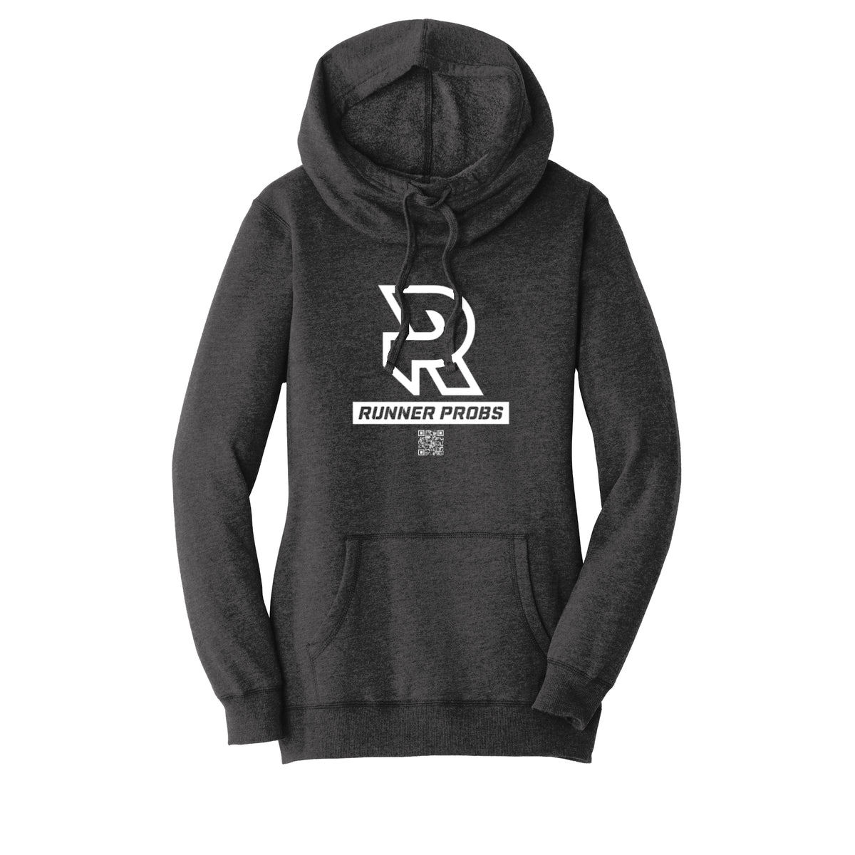 LOGO (White) - Womens Lightweight Fleece Hoodie
