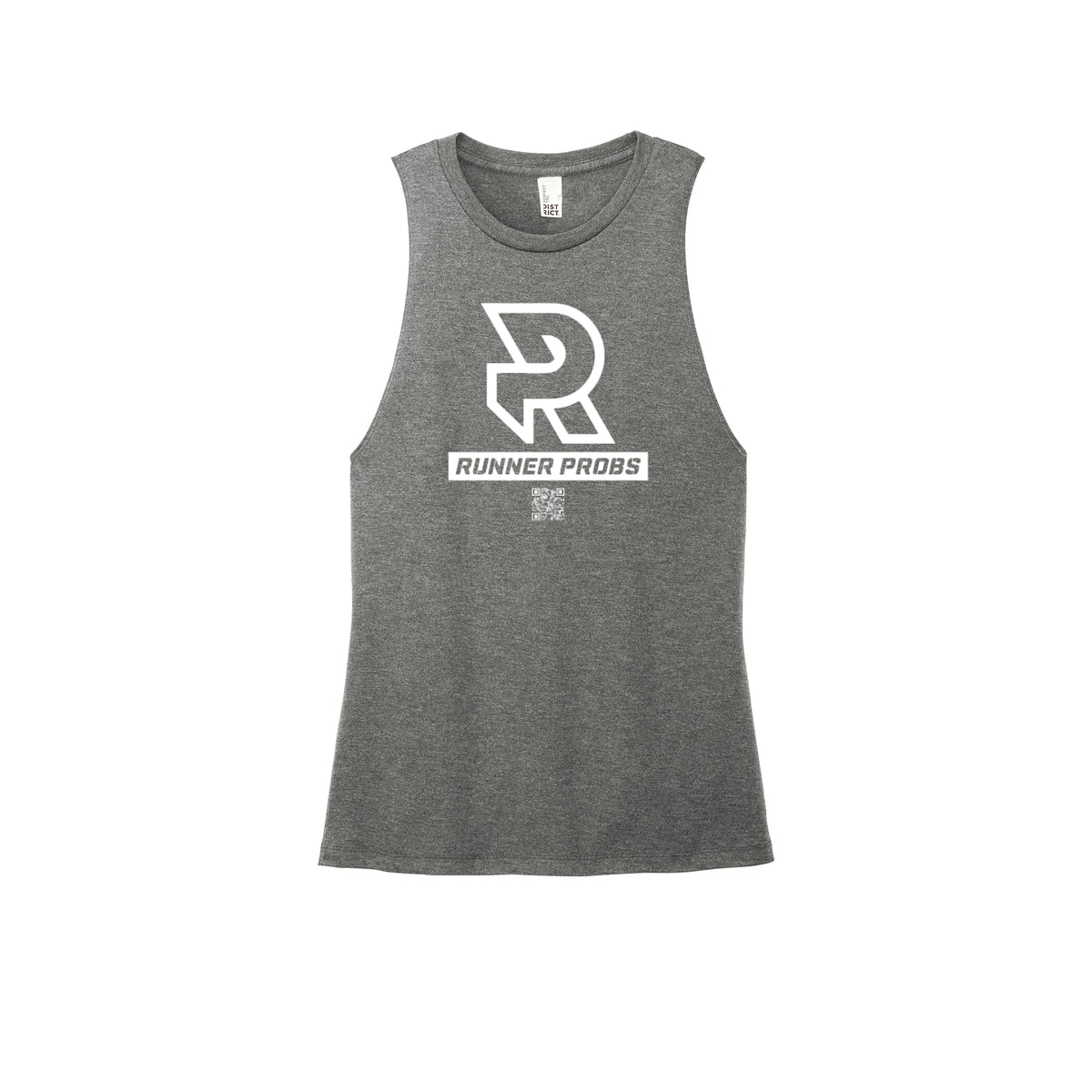 LOGO (White) - Womens Perfect Tri Muscle Tank