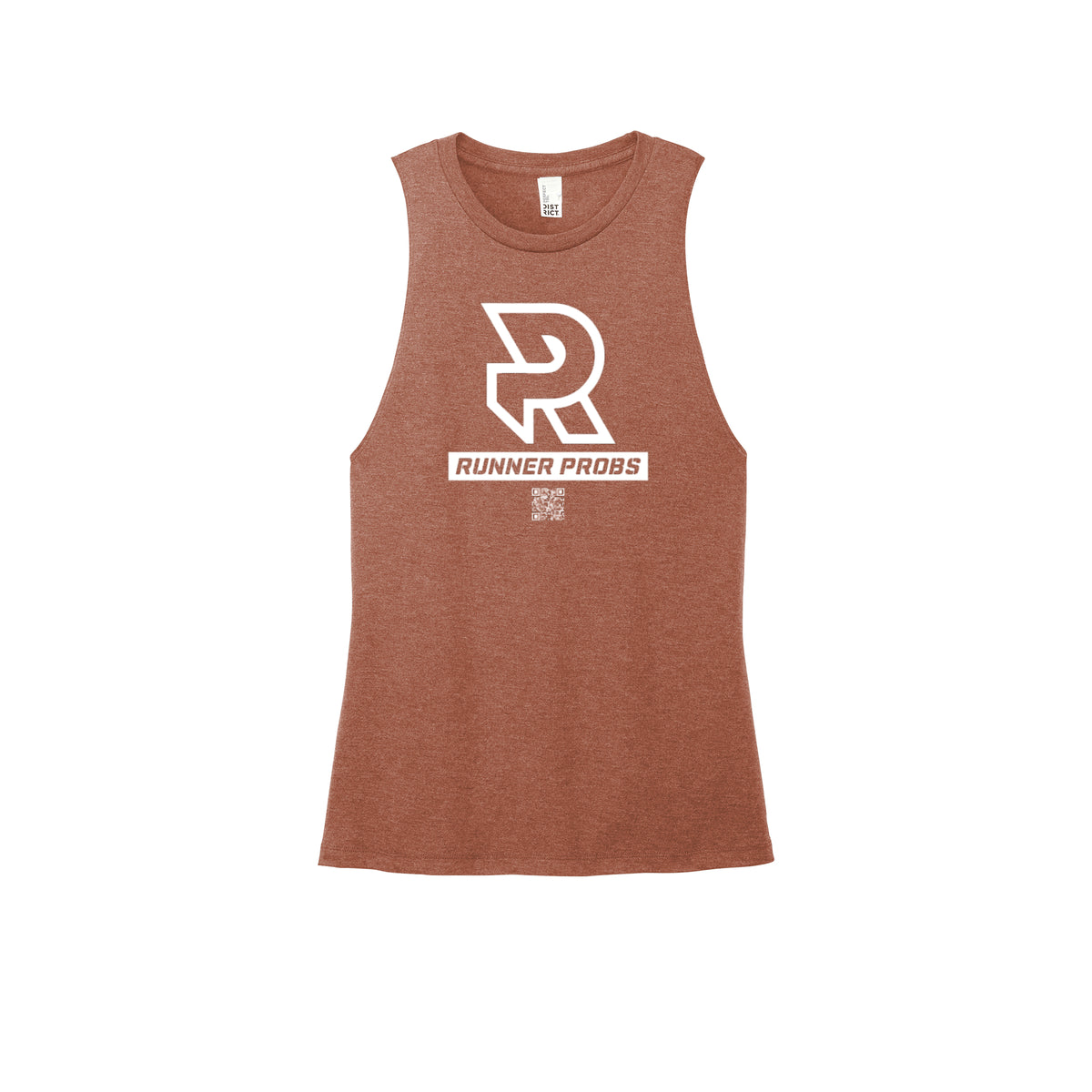 LOGO (White) - Womens Perfect Tri Muscle Tank