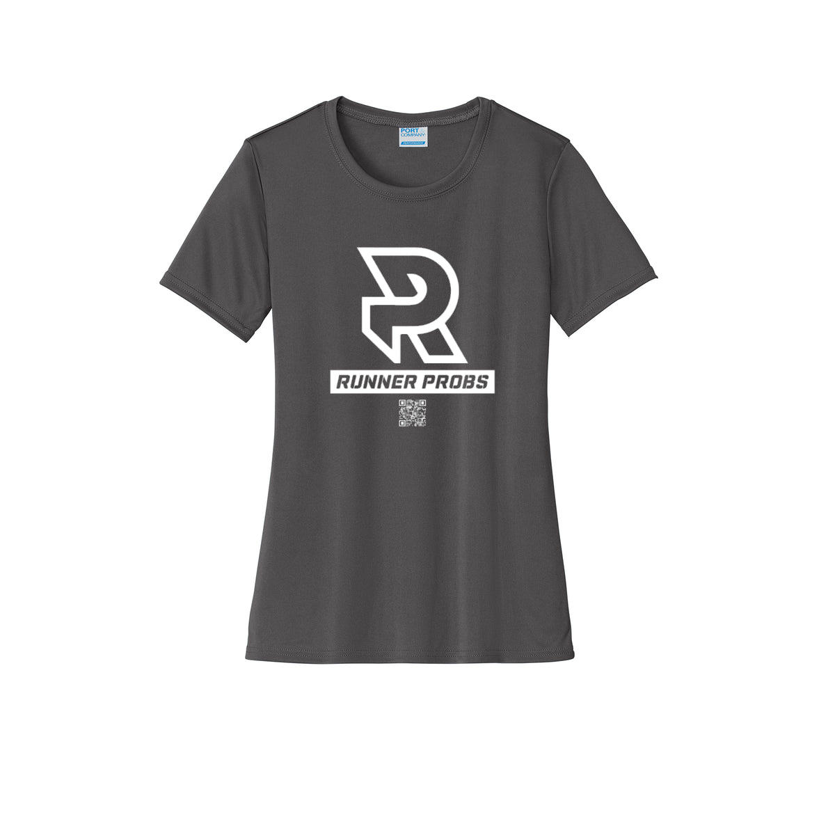 LOGO (White) - Womens Short Sleeve Performance Tee