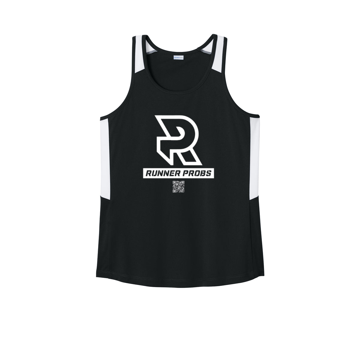 LOGO (White) - Womens Club Track Tank