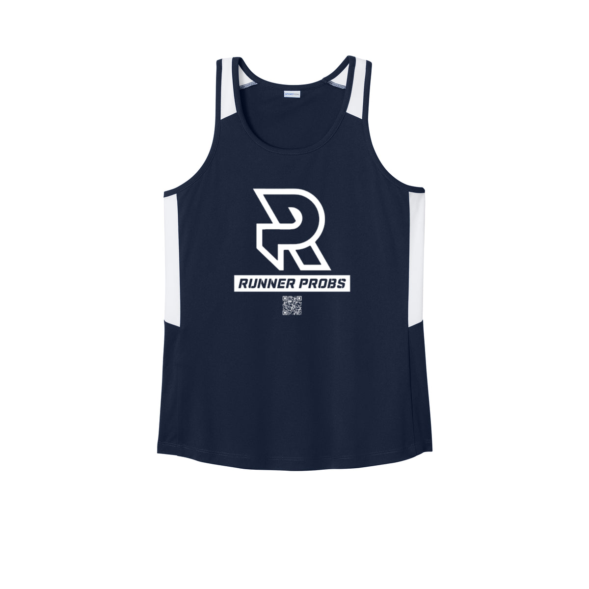 LOGO (White) - Womens Club Track Tank