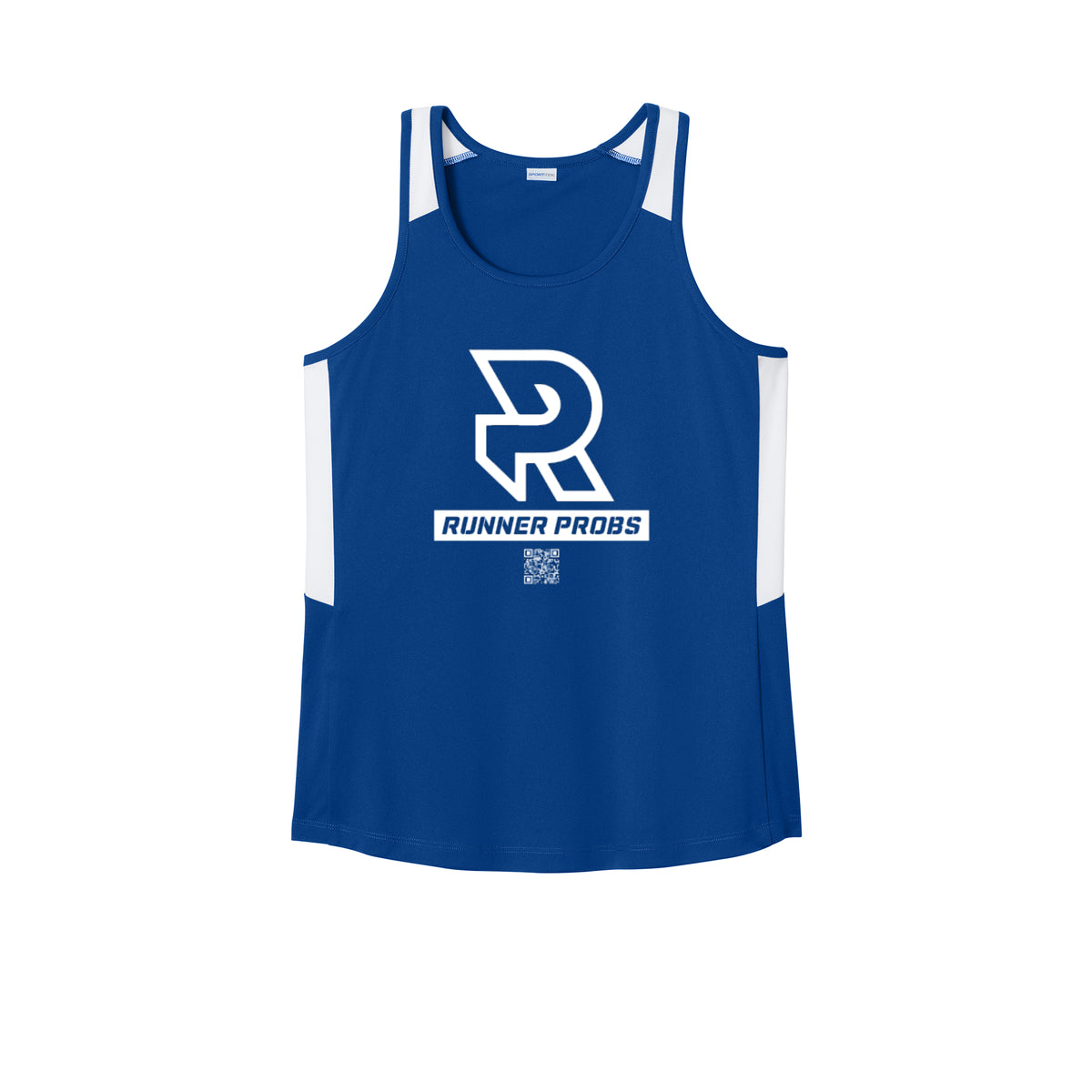 LOGO (White) - Womens Club Track Tank