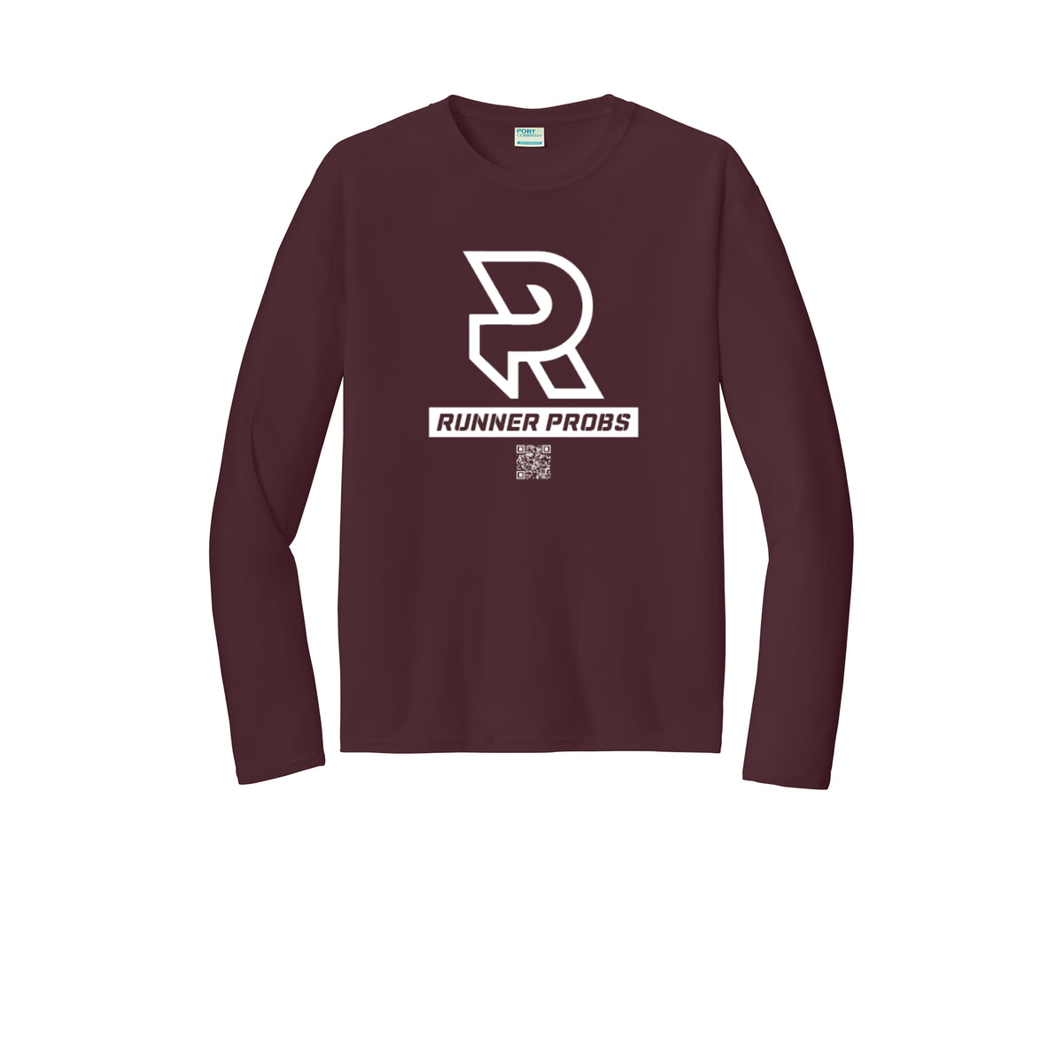 LOGO (White) - Long Sleeve Performance Tee