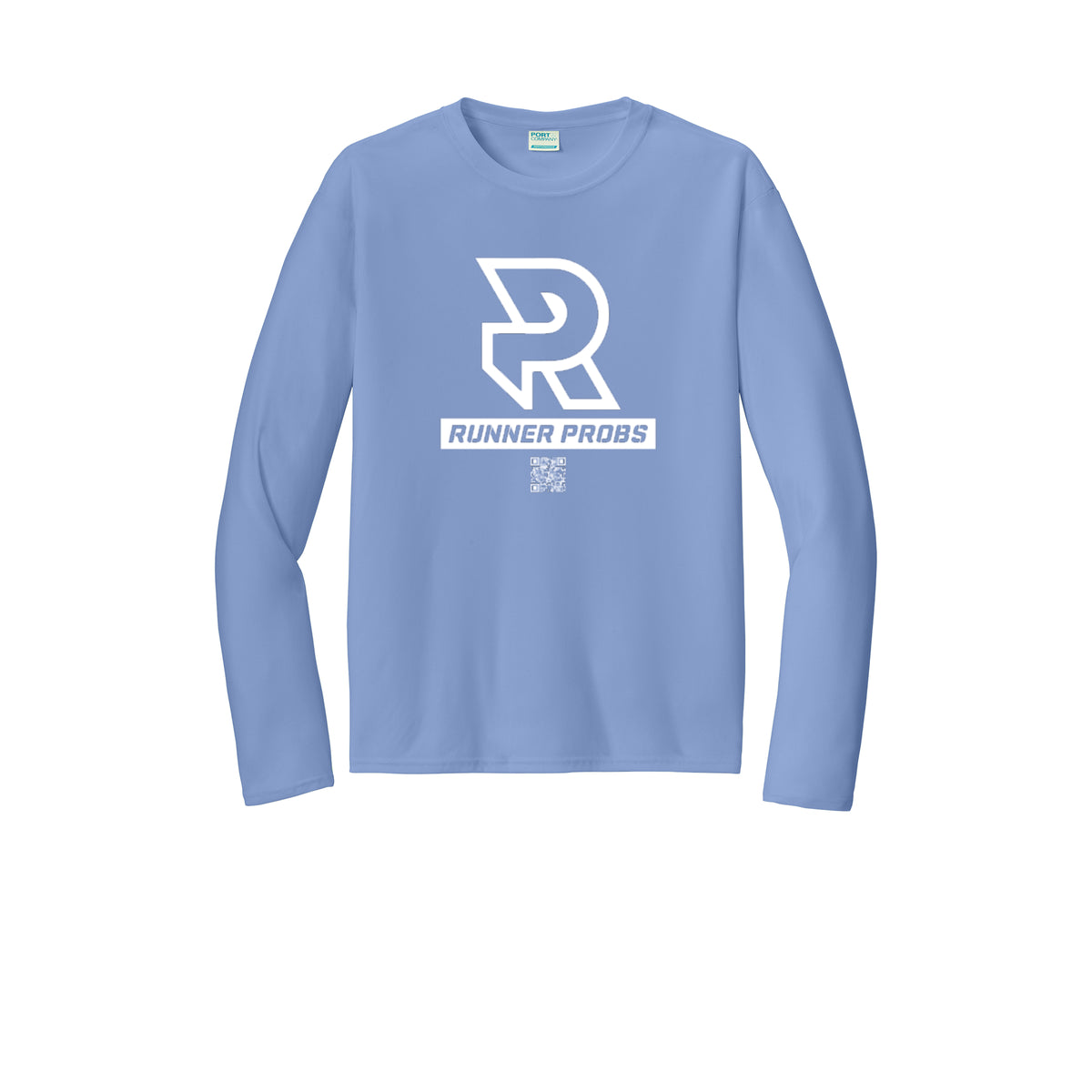 LOGO (White) - Long Sleeve Performance Tee