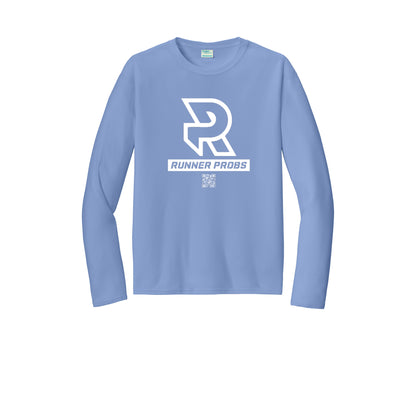 LOGO (White) - Long Sleeve Performance Tee