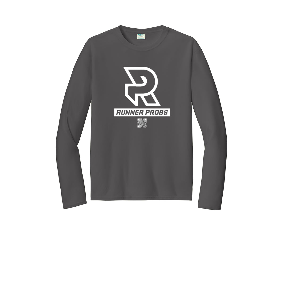 LOGO (White) - Long Sleeve Performance Tee