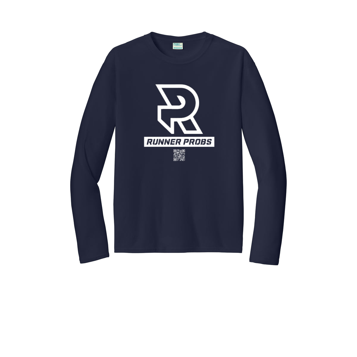 LOGO (White) - Long Sleeve Performance Tee